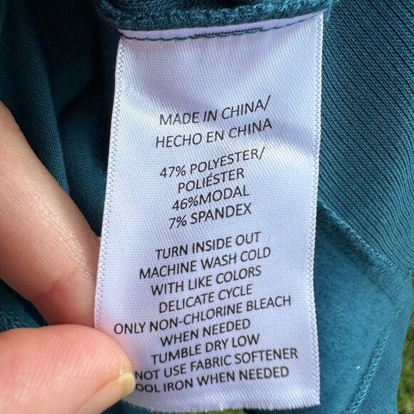 Kinesis Women's Teal Blue Round Neck Long Sleeve Pullover Sweaters Size 3X NWT - Picture 3 of 5